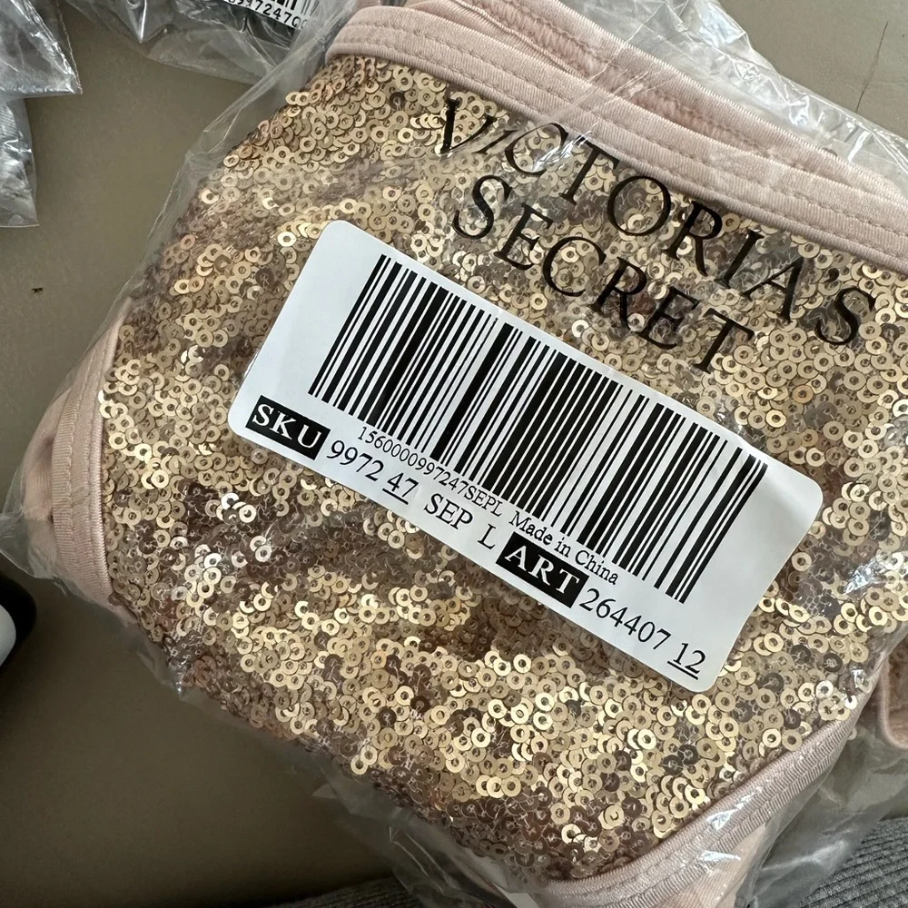 Victoria’s Secret sequin bikini swim . NWT size Large - Picture 2 of 2